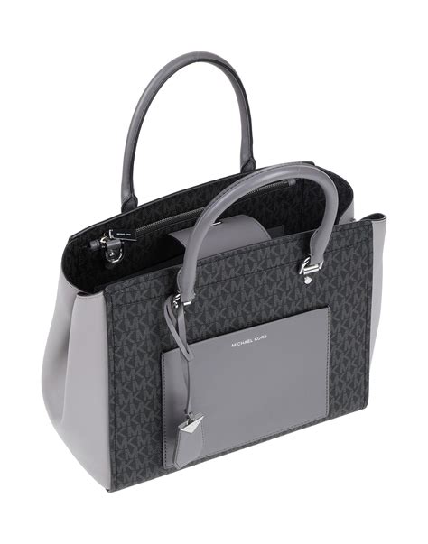 black and grey michael kors|michael kors black shiny purse.